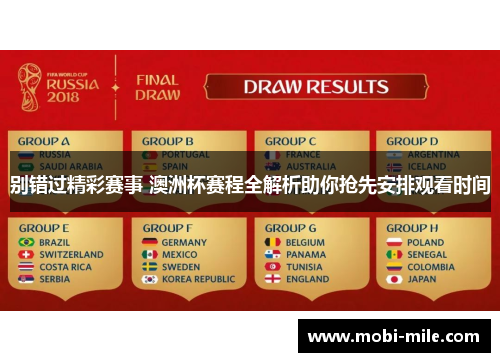 别错过精彩赛事 澳洲杯赛程全解析助你抢先安排观看时间 别错过精彩赛事 澳洲杯赛程全解析助你抢先安排观看时间