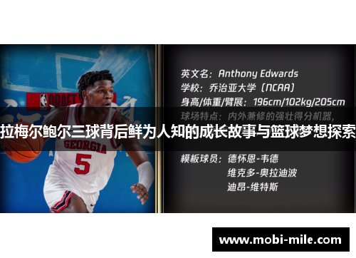 拉梅尔鲍尔三球背后鲜为人知的成长故事与篮球梦想探索 拉梅尔鲍尔三球背后鲜为人知的成长故事与篮球梦想探索